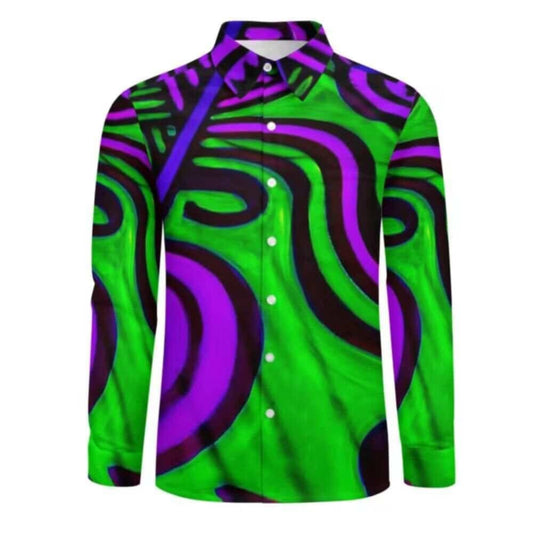 Chemise manches longues art polynésien(3)