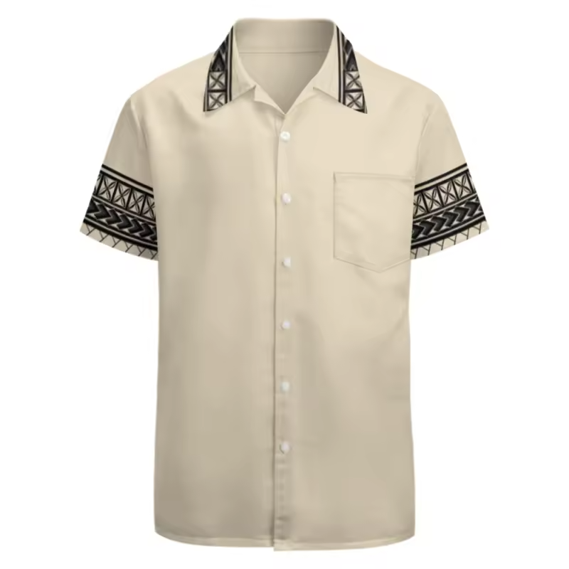 Chemise manches courtes tribal (2)