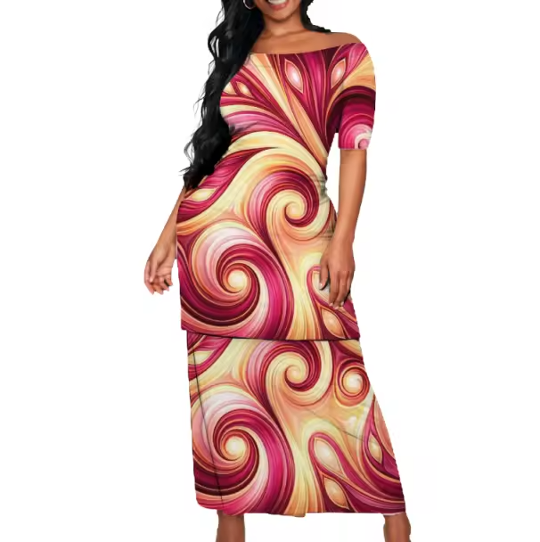 Ensemble femme motif polynésien