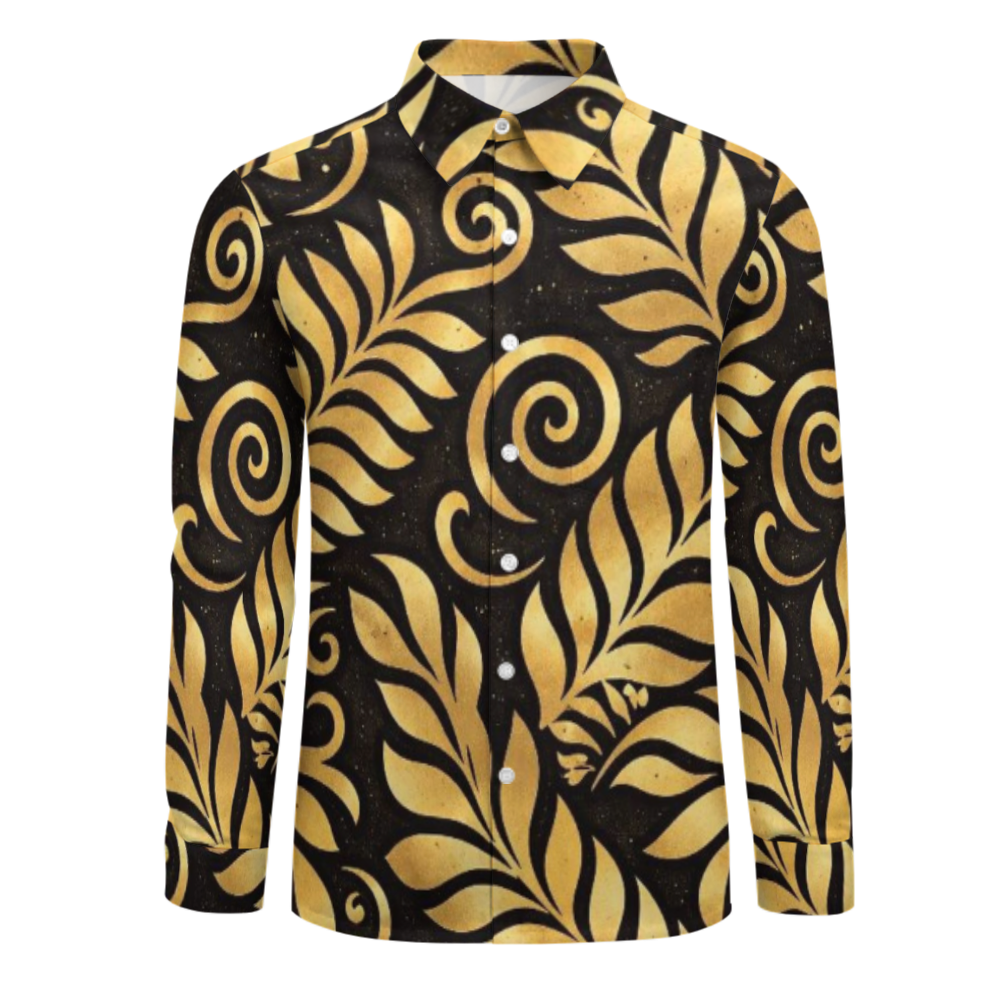 Chemise homme manches longues tribal.