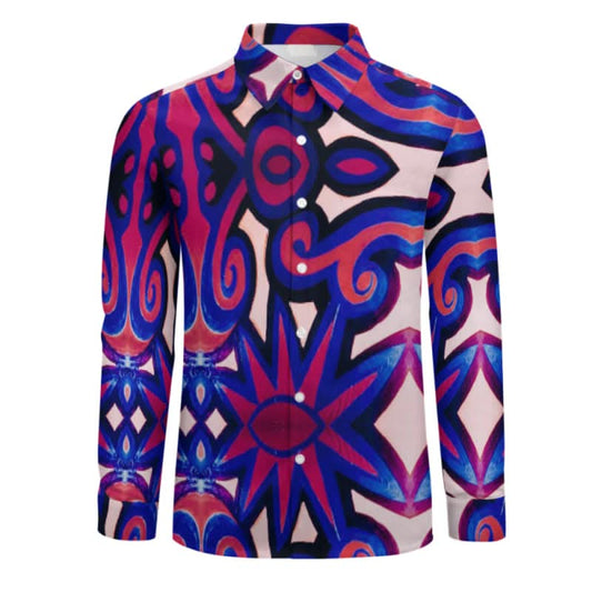 Chemise manches longues art polynésien.(2)
