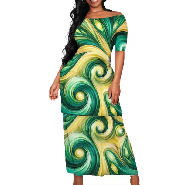 Ensemble femme motif polynésien