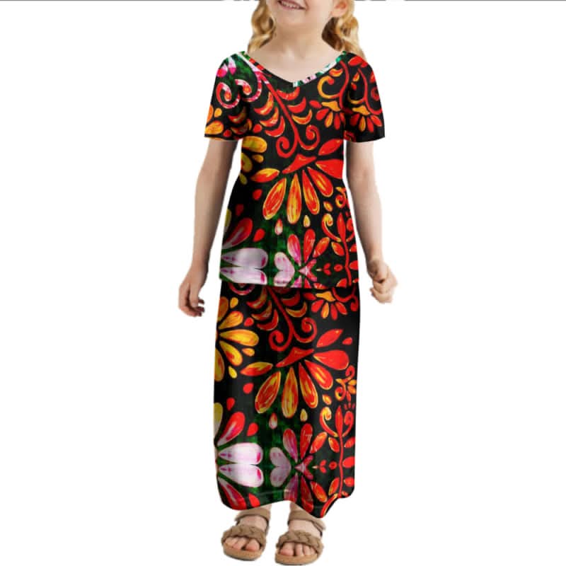 Ensemble fille art polynésien