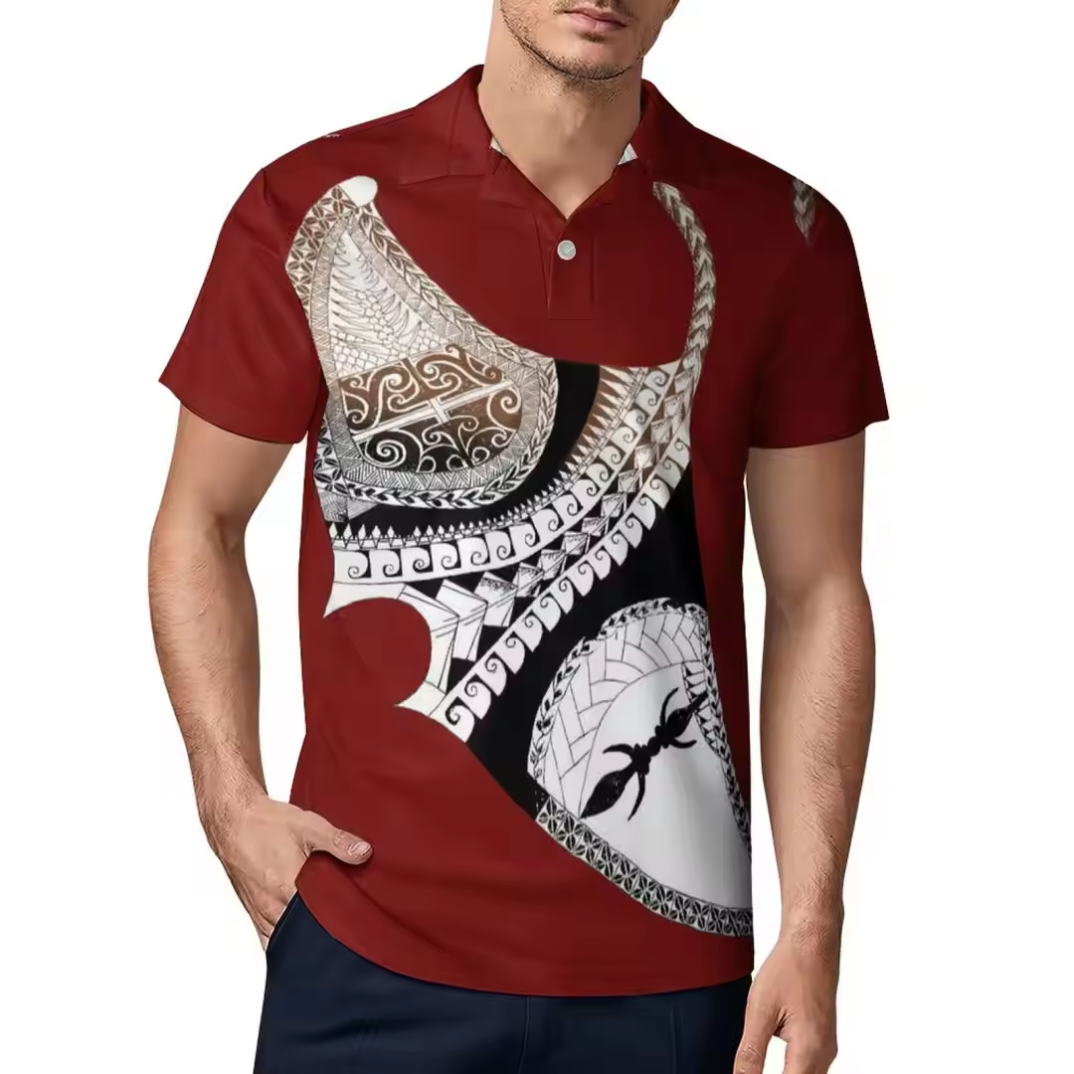 Polo homme polynésien
