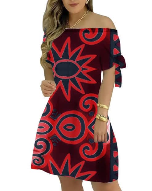 Robe courte tribal