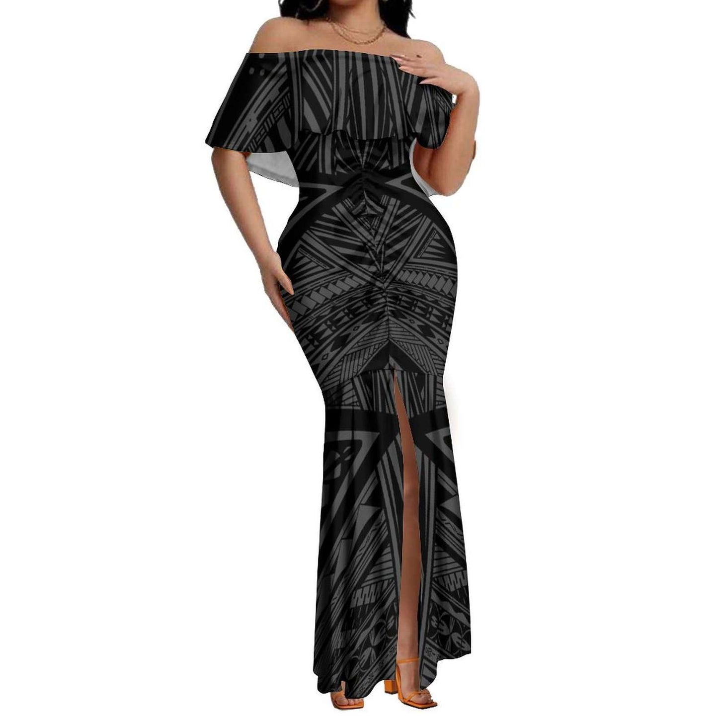 Robe de soirée tribal