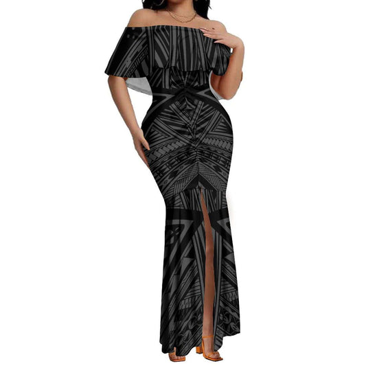 Robe de soirée tribal