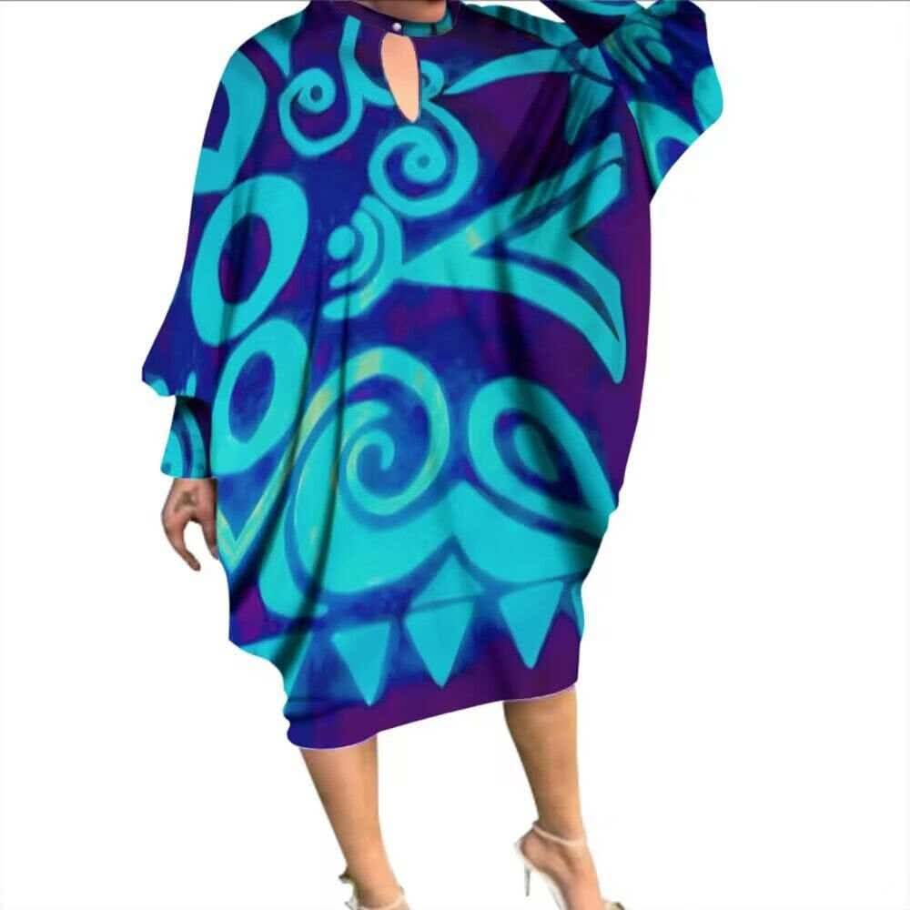 Robe style caftan motif tribal