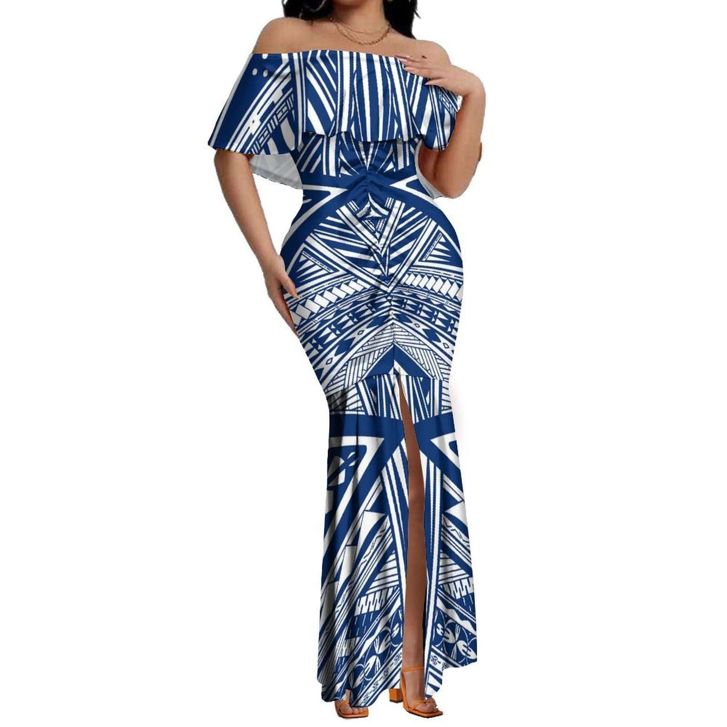 Robe de soirée tribal