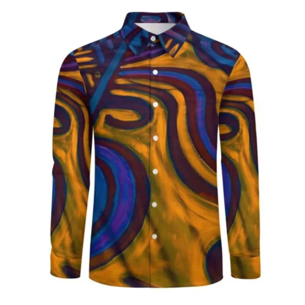 Chemise manches longues art polynésien(3)