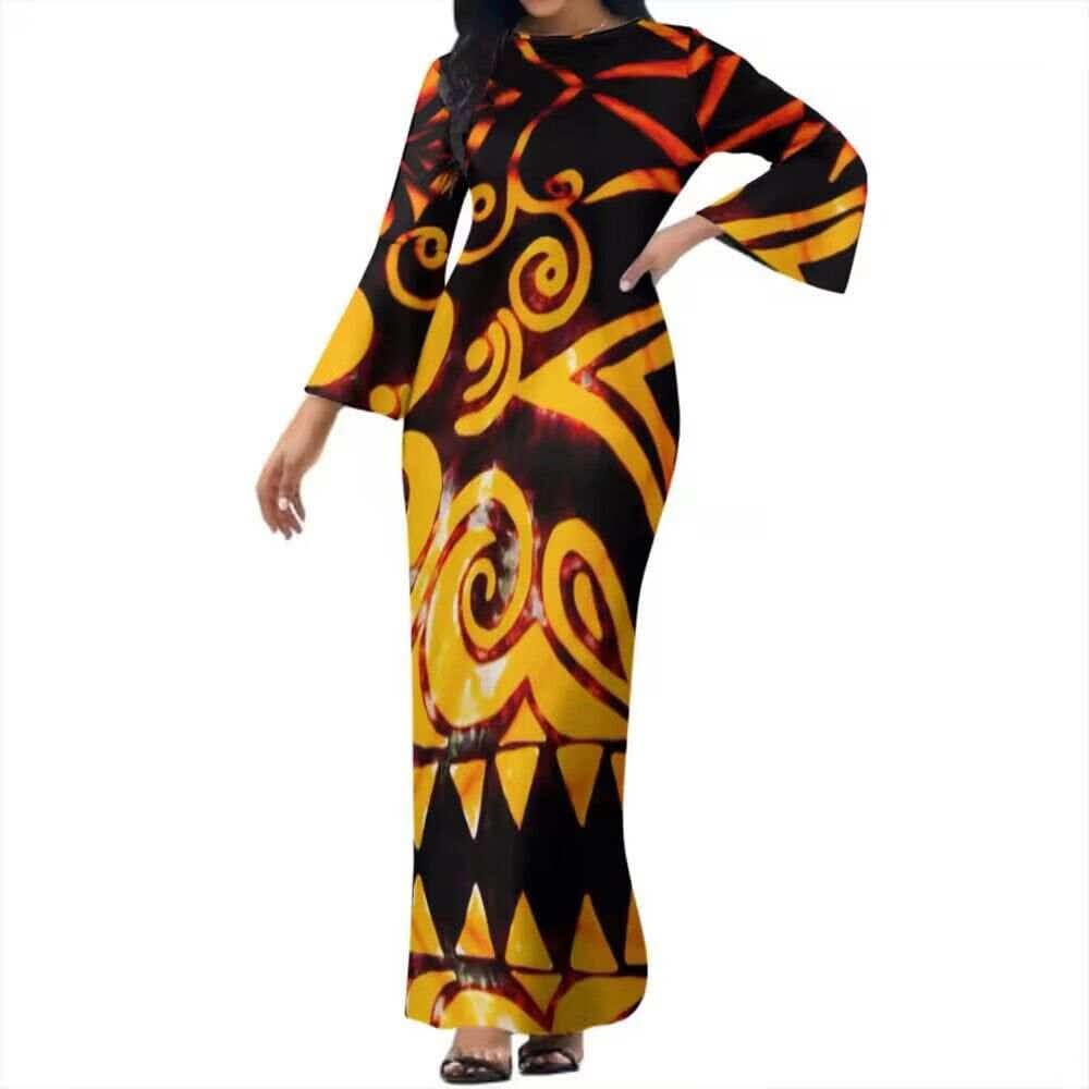 Robe longue motif tribal