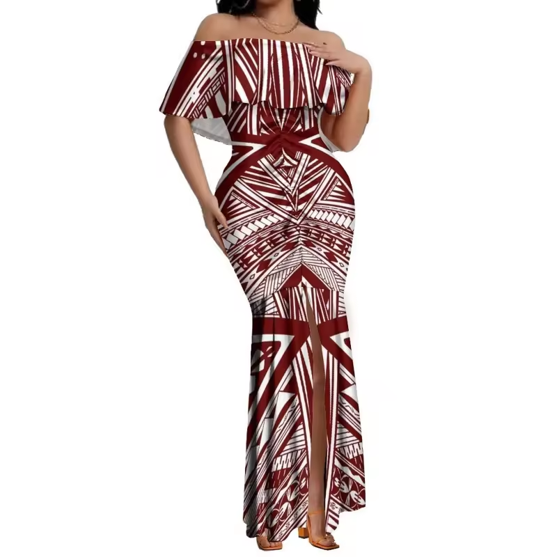 Robe de soirée tribal