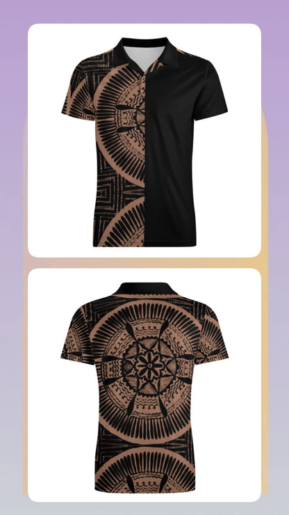 Polo homme tribal