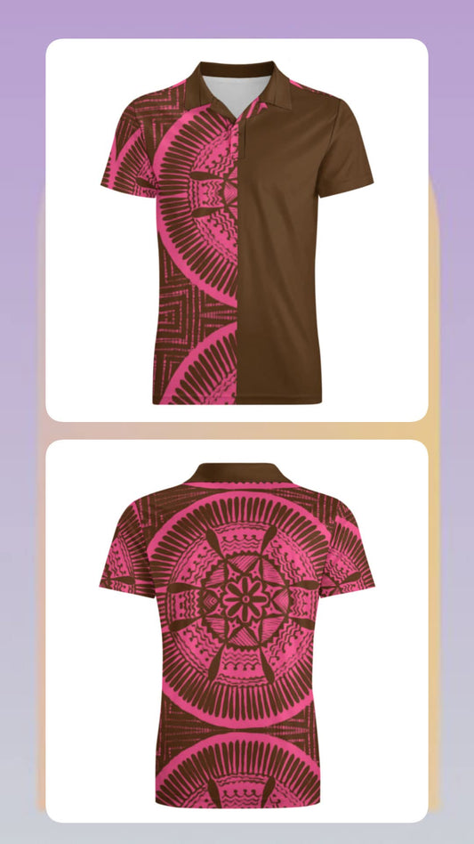 Polo homme tribal