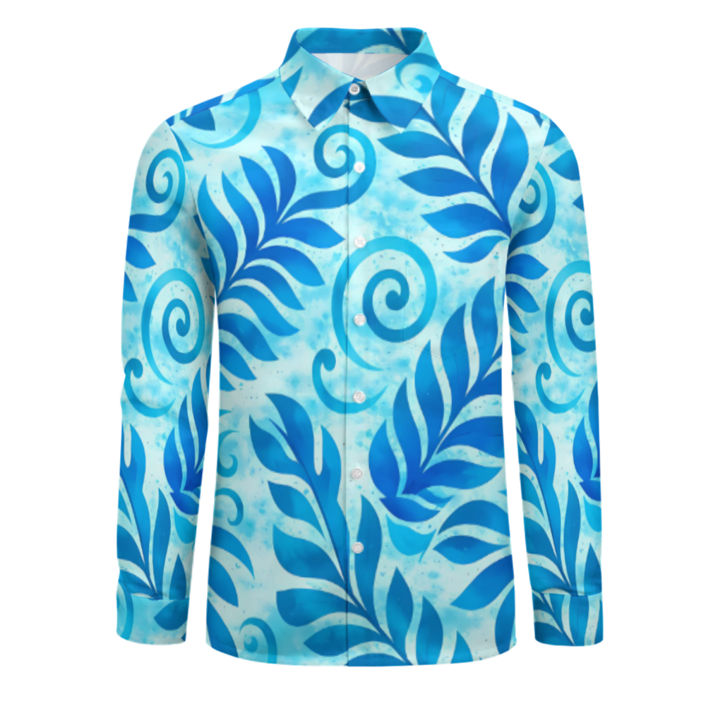 Chemise homme manches longues tribal.