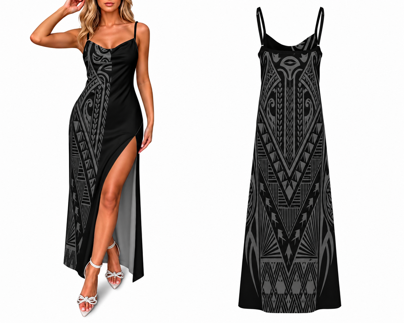 Robe longue femme bretelles