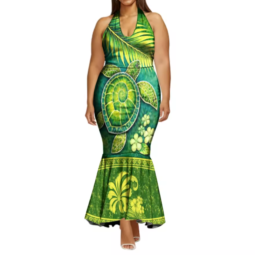Robe tropical dos nu.