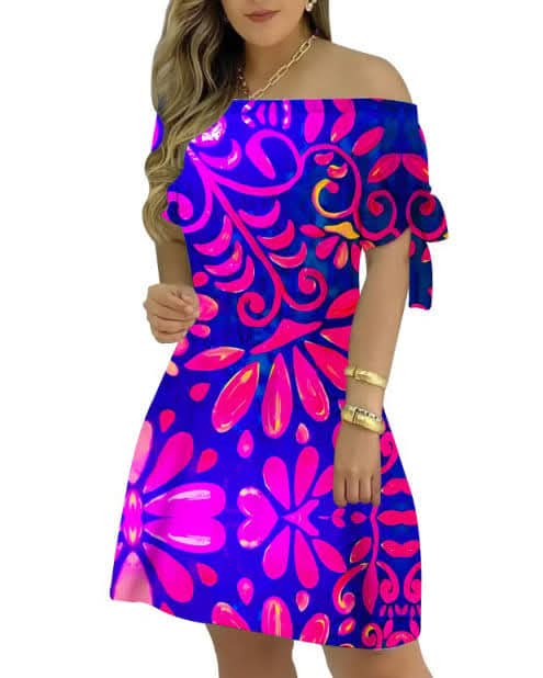 Robe courte tribal