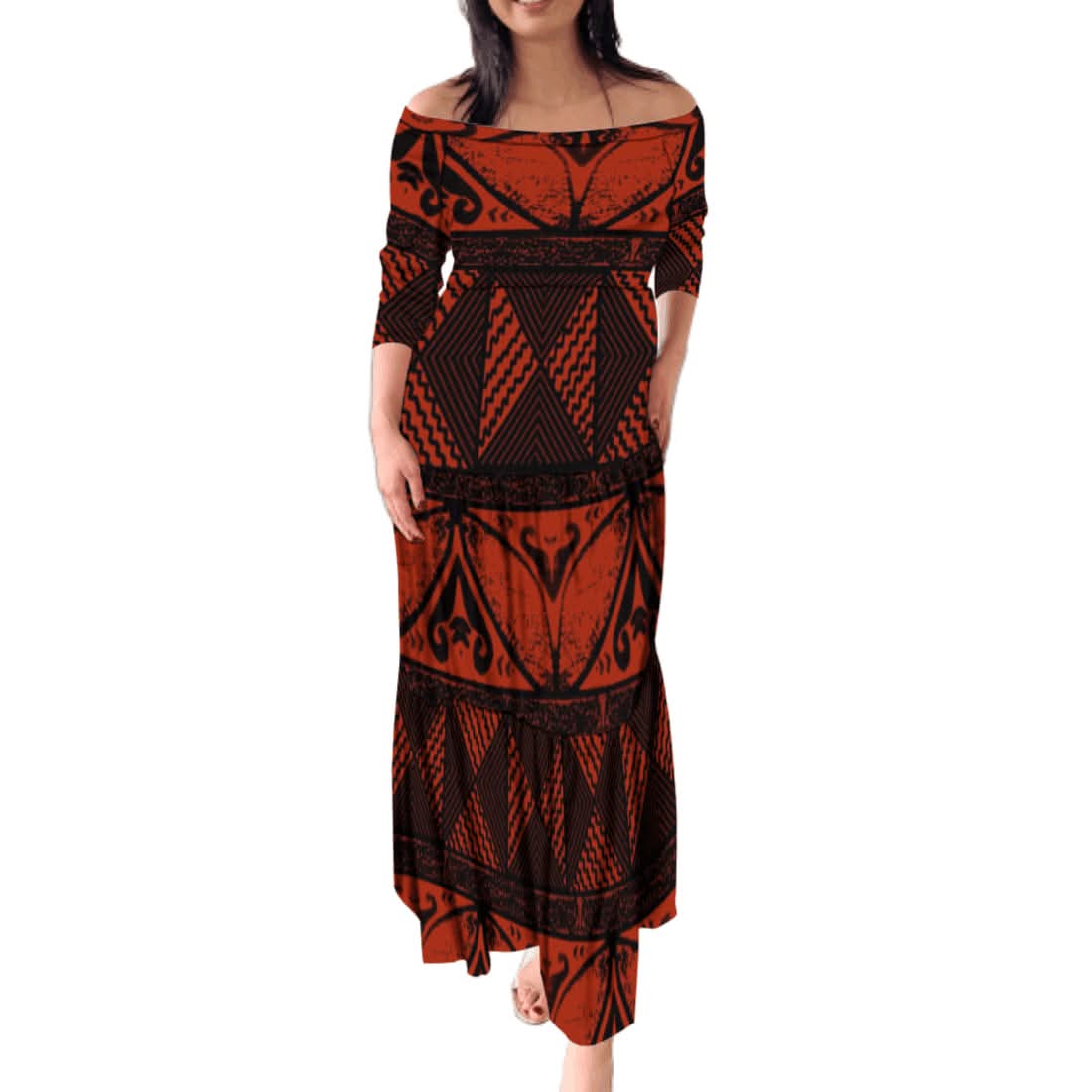 Robe longue mode tribal(3)