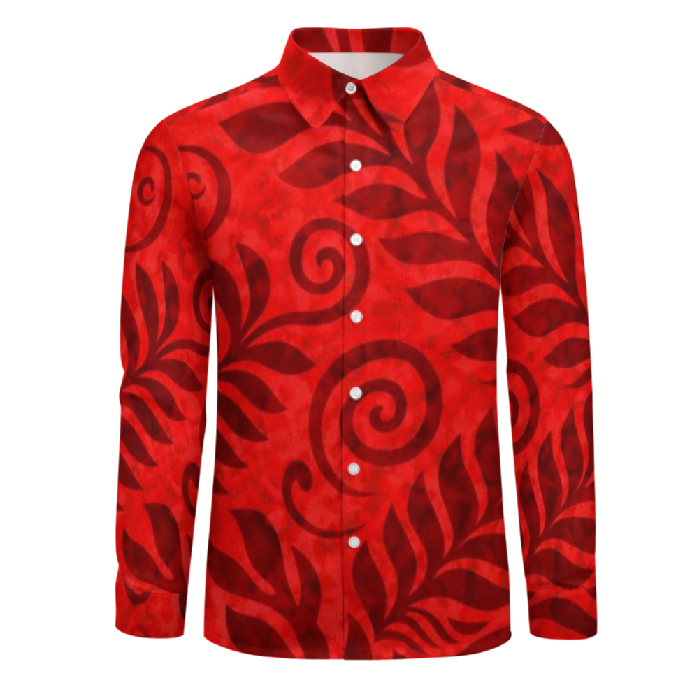 Chemise homme manches longues tribal.