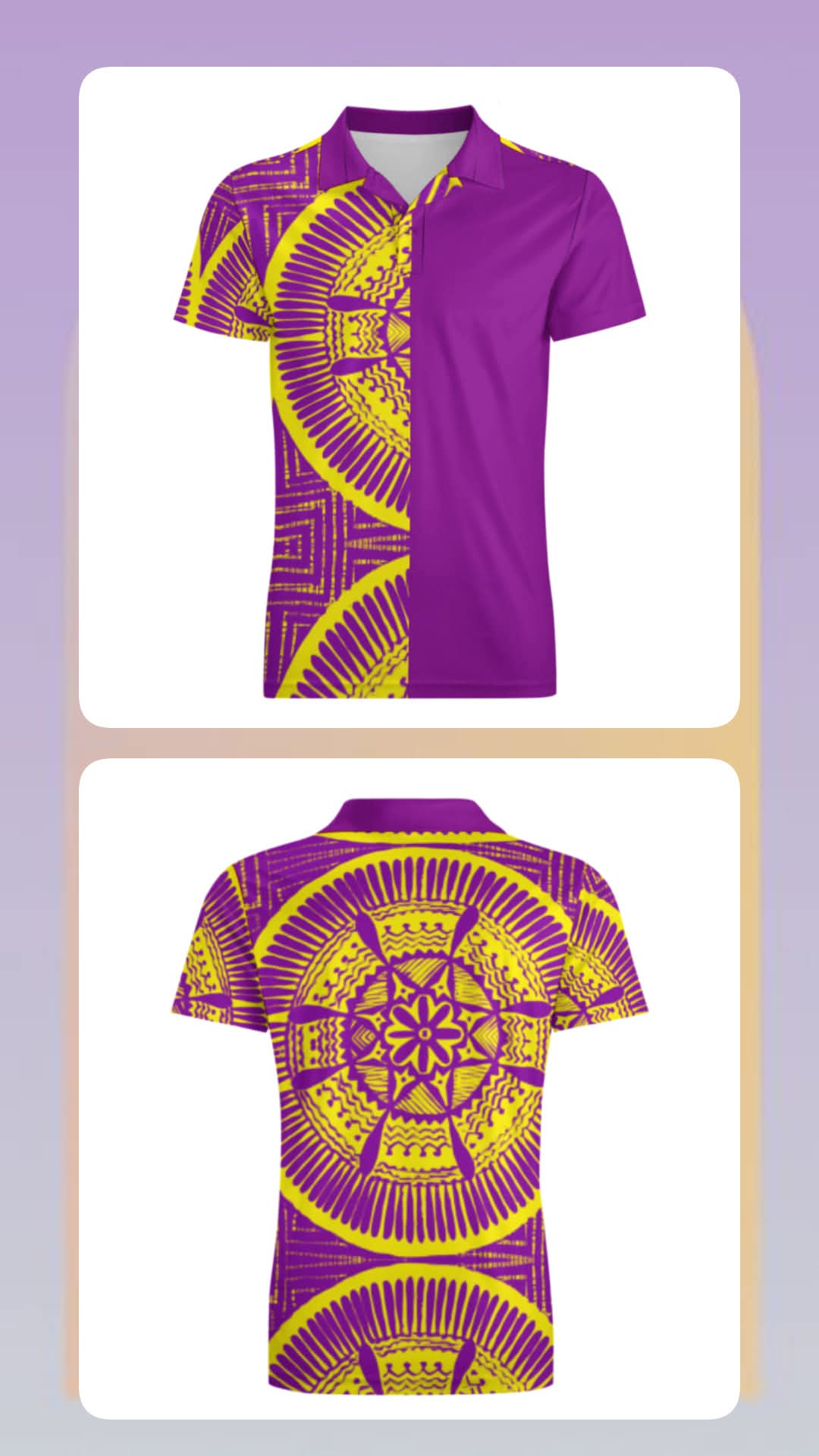 Polo homme tribal