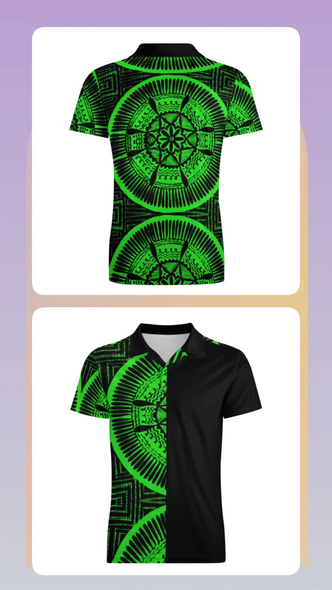 Polo homme tribal