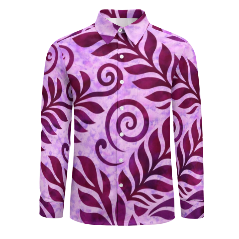 Chemise homme manches longues tribal.