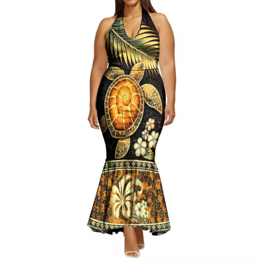 Robe tropical dos nu.