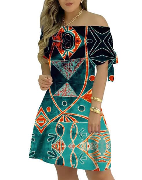 Robe courte tribal