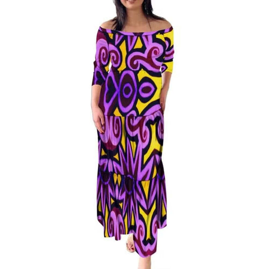 Robe longue tribal