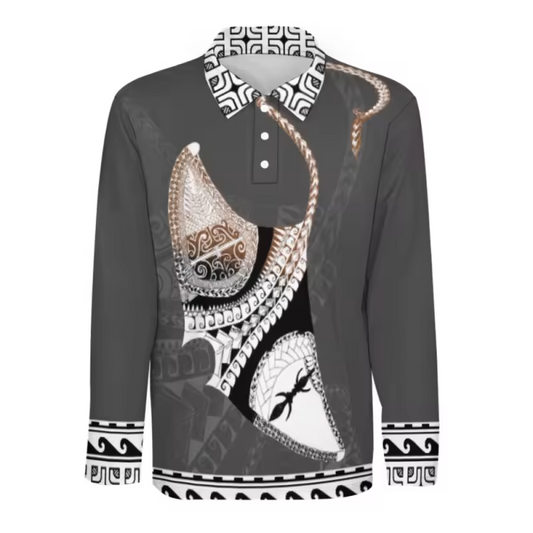 Polo homme manches longues