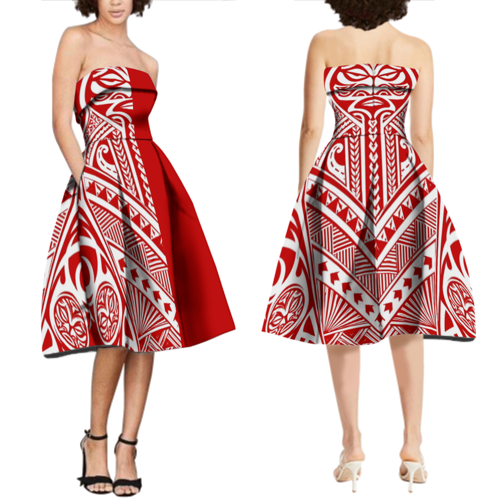 Robe bustier tribal.