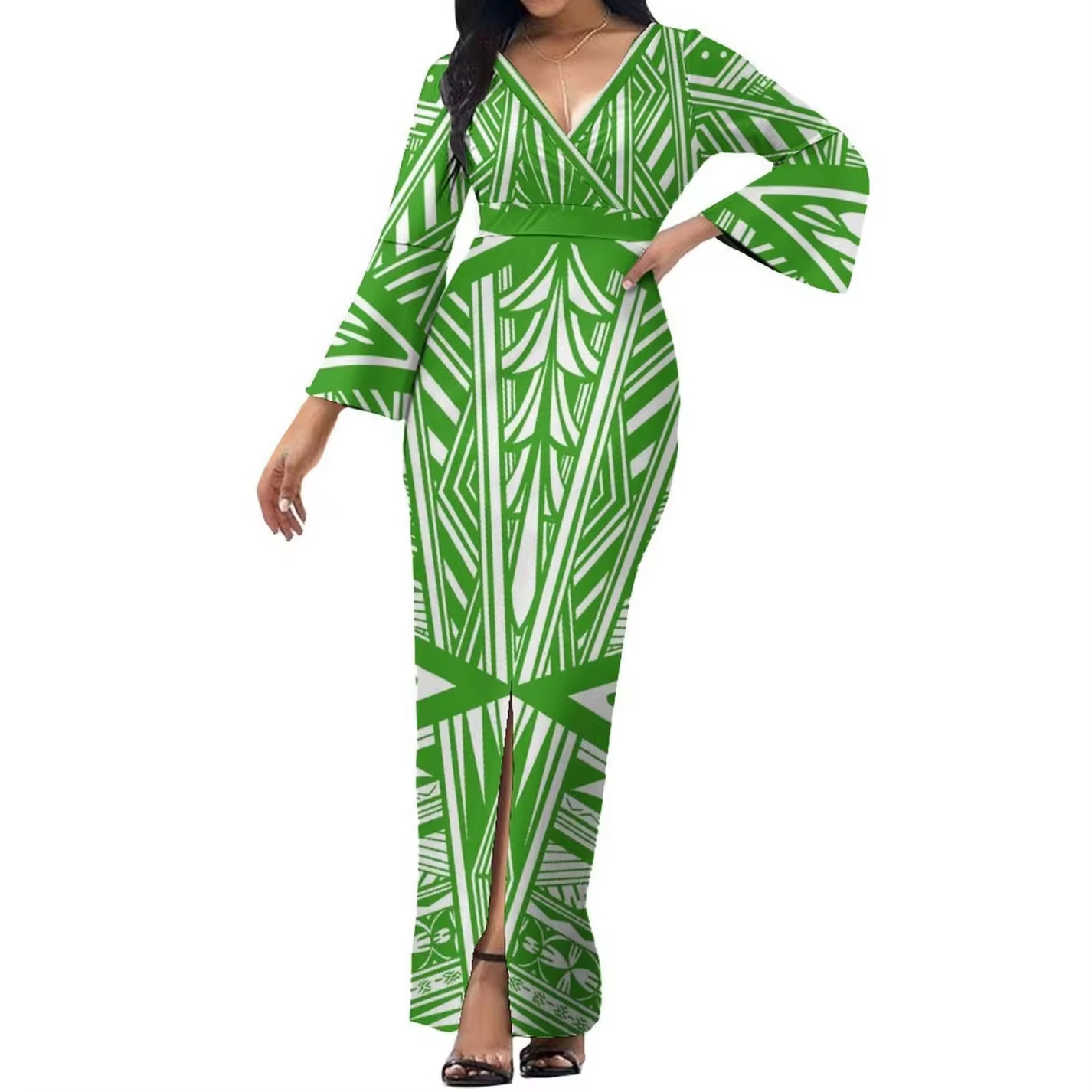 Robe longue motif tribal