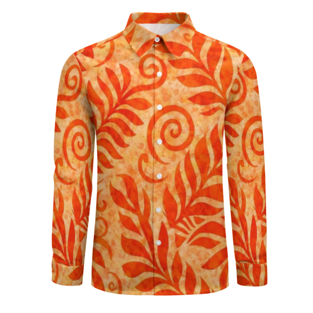 Chemise homme manches longues tribal.