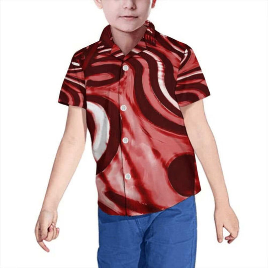 Chemise enfant manches courtes art polynésien(3)