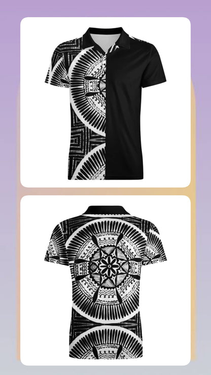 Polo homme tribal